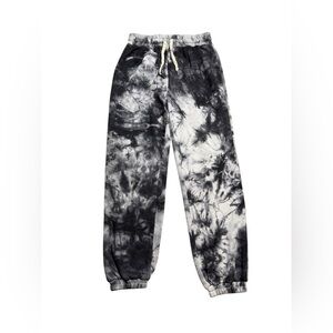 🖤 Entro Black & White Tie-Dye Joggers – Size‎ S 🤍✨